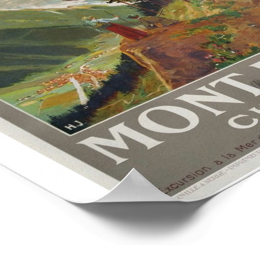 MONT BLANC POSTER (Ecke)