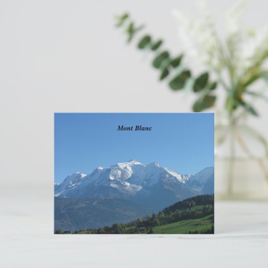 Mont Blanc Postkarte (Stehend Vorderseite)