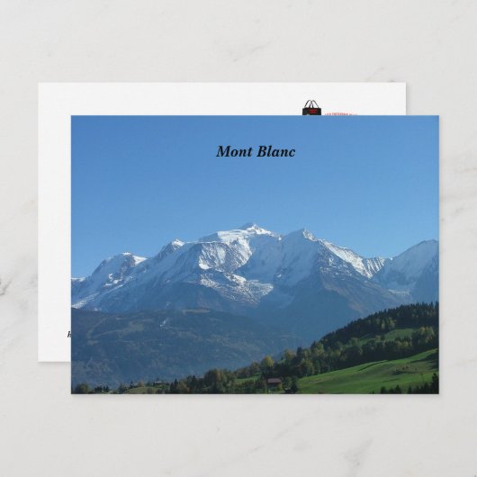Mont Blanc Postkarte (Vorne/Hinten)