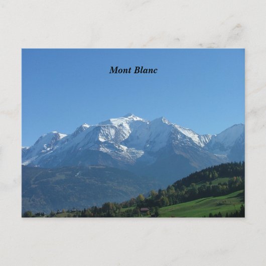 Mont Blanc Postkarte (Vorderseite)
