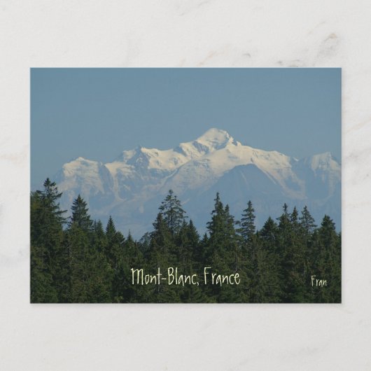 Mont-Blanc Postkarte (Vorderseite)