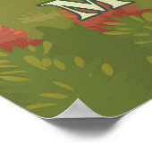 Mont-Blanc-Reiseplakat Poster (Ecke)