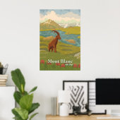 Mont-Blanc-Reiseplakat Poster (Heimbüro)
