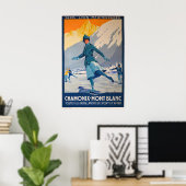 Mont-Blanc-Reiseposter Poster (Heimbüro)