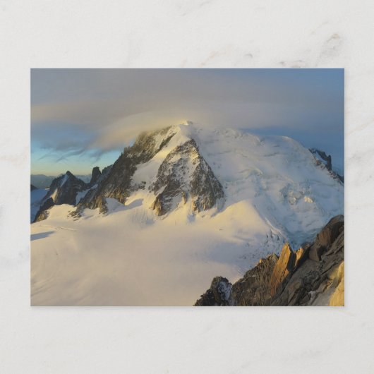 Mont Blanc Sonnenaufgang Französische Alpen Postkarte (Vorderseite)