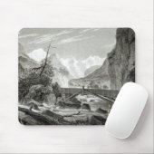 Mont Blanc von den Bädern von St. Didier Mousepad (Mit Mouse)
