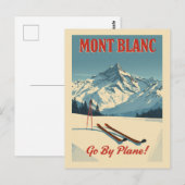 Mont Blanc Winter Escape Postkarte (Vorne/Hinten)