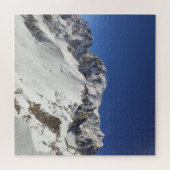 Mont-Blanc-Wintergebirge-Rätsel Puzzle (Horizontal)