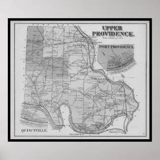 Mont Clare Karte PA Pennsylvania 1871 Poster