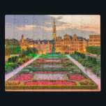 Mont des Arts Brüssel Belgien stilisiert Puzzle<br><div class="desc">Das Mont des Arts ist ein urbaner Komplex und historischer Ort im Zentrum von Brüssel,  Belgien umfasst einen atemberaubenden öffentlichen Garten und eine Statue von König Albert I.</div>
