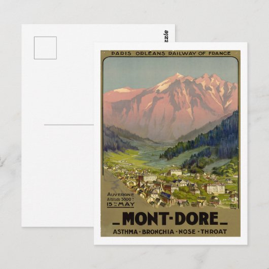 Mont Dore - Frankreich Postkarte (Vorne/Hinten)