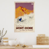 Mont Dore - Vintage-Effekt Poster (Küche)