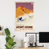Mont Dore - Vintage-Effekt Poster (Heimbüro)