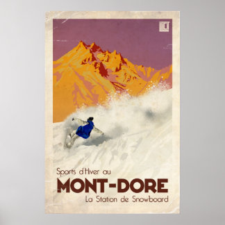 Mont Dore - Vintage-Effekt Poster