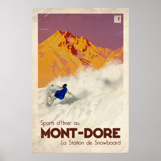 Mont Dore - Vintage-Effekt Poster (Vorne)