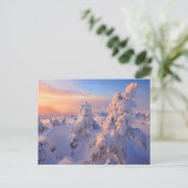 Mont Logan Sunrise Gaspesie Nationalpark Quebec Postkarte (Stehend Vorderseite)