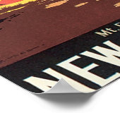 Mont Neuseeland Reiseplakat Poster (Ecke)