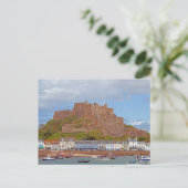 Mont Orgueil Castle, Jersey Postkarte (Stehend Vorderseite)