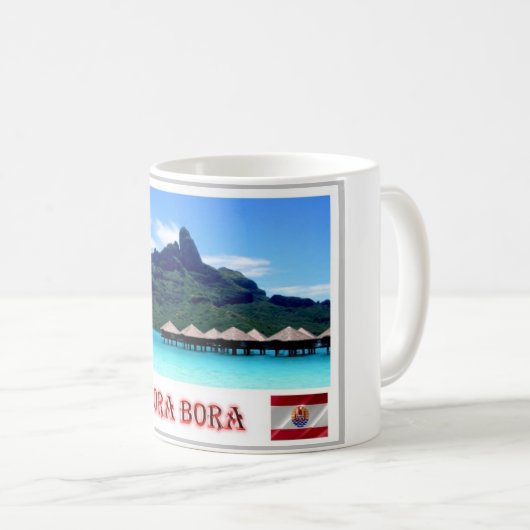 Mont Otemanu - Bora Bora - Französisch-Polynesien Kaffeetasse (VorderseiteRechts)