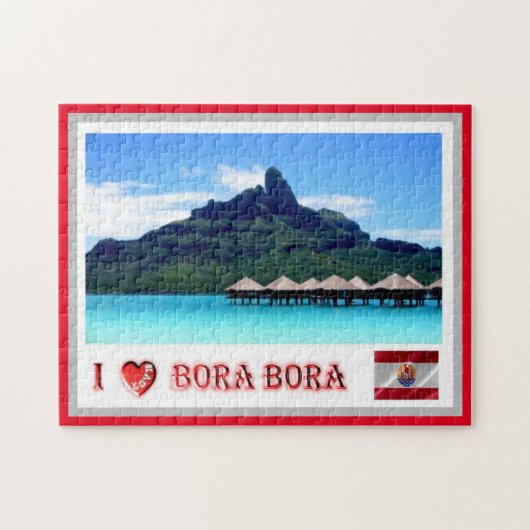 Mont Otemanu - Bora Bora - Französisch-Polynesien Puzzle (Horizontal)