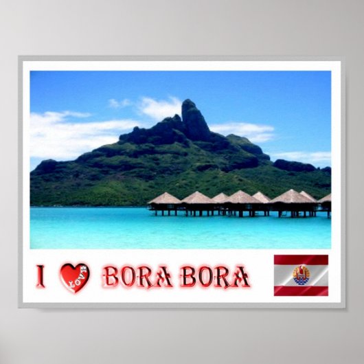 Mont Otemanu - Bora Bora - French Polynesia - Poster (Vorne)