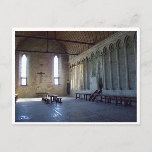 Mont Saint Michel Cathedral Postkarte (Vorderseite)