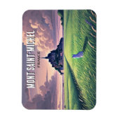 Mont Saint-Michel France Travel Cat Magnet (Vertikal)