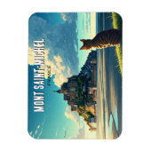 Mont Saint-Michel France Travel Cat Magnet (Vertikal)