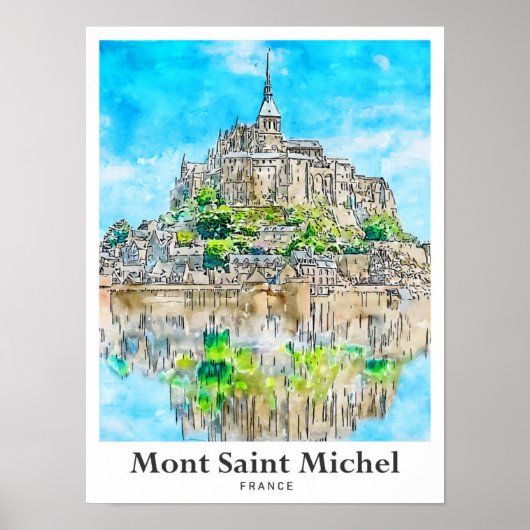 Mont Saint Michel Frankreich Besuchen Sie die Univ Poster (Vorne)