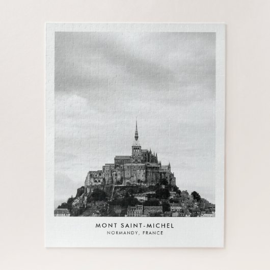Mont Saint Michel Frankreich Foto Puzzle (Vertikal)