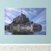 Mont Saint Michel Frankreich Leinwanddruck (Insitu (Holzboden))