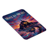 Mont Saint-Michel Frankreich Magnet (Rechte Seite)