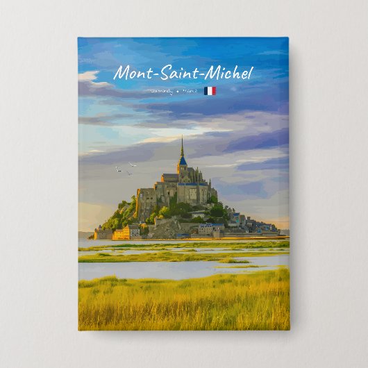 Mont-Saint-Michel, Frankreich - Mittelalterliche A Button (Vorderseite)