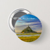 Mont-Saint-Michel, Frankreich - Mittelalterliche A Button (Vorne & Hinten)