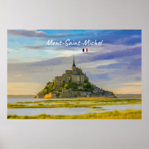 Mont-Saint-Michel, Frankreich - Mittelalterliche A Poster