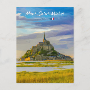 Mont-Saint-Michel, Frankreich - Mittelalterliche A Postkarte