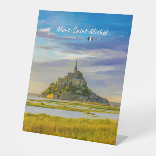 Mont-Saint-Michel, Frankreich - Mittelalterliche A Sockelschild