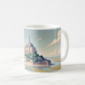 Mont Saint-Michel Frankreich Normandie Kaffeetasse (VorderseiteRechts)