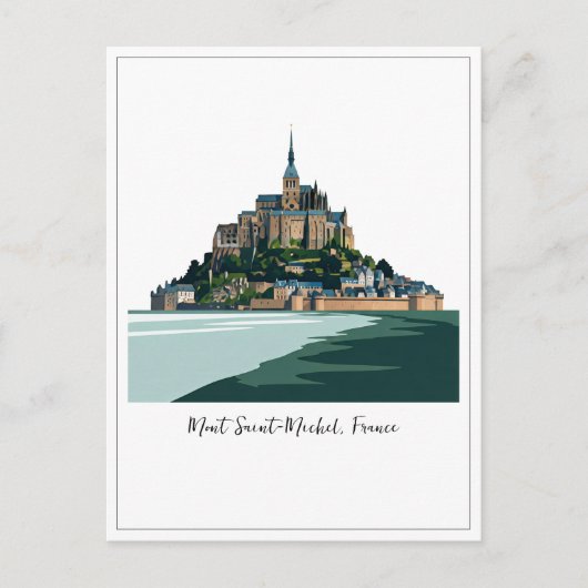 Mont Saint-Michel Frankreich Normandie Postkarte (Vorderseite)
