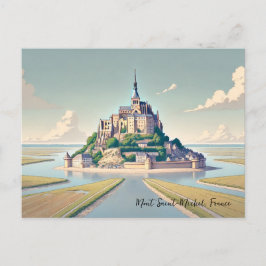 Mont Saint-Michel Frankreich Normandie Postkarte