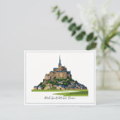 Mont Saint-Michel Frankreich Normandie Postkarte (Stehend Vorderseite)