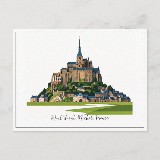 Mont Saint-Michel Frankreich Normandie Postkarte (Vorderseite)
