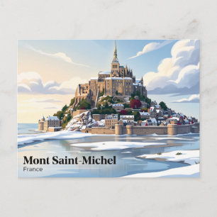 Mont Saint-Michel Frankreich Postkarte