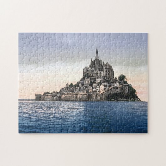 Mont Saint Michel Frankreich Puzzle (Horizontal)