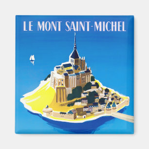 Mont Saint Michel Frankreich Vintage-Reisemagnet Magnet