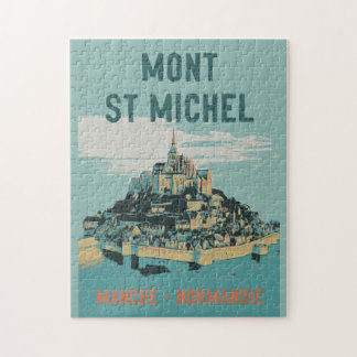 Mont Saint Michel Illustration Frankreich Puzzle