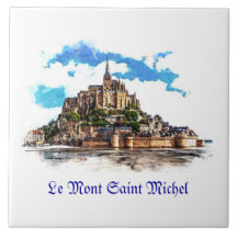 Mont Saint Michel in der Normandie, Frankreich.