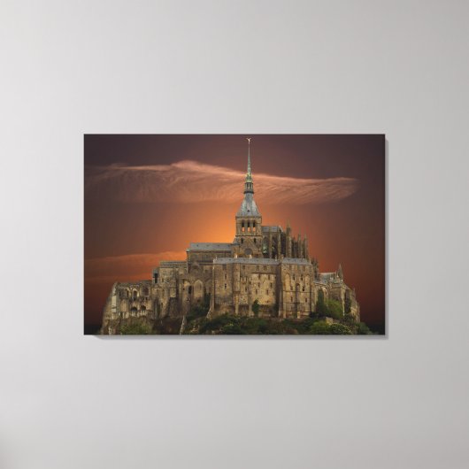 Mont-Saint-Michel Leinwanddruck (Vorderseite)
