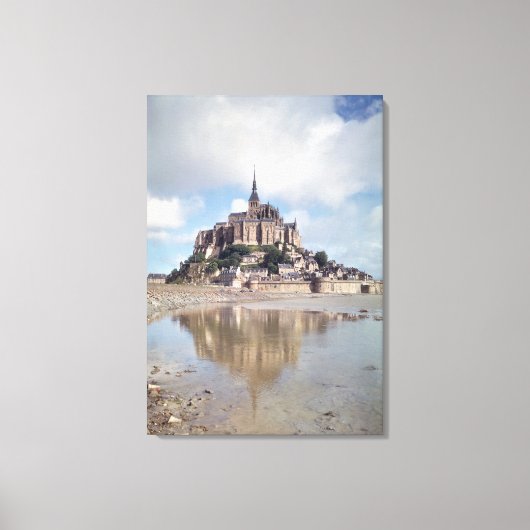 Mont Saint-Michel Leinwanddruck (Vorderseite)