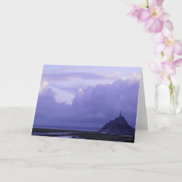 Mont-Saint-Michel Lila Sunrise, Frankreich - Karte